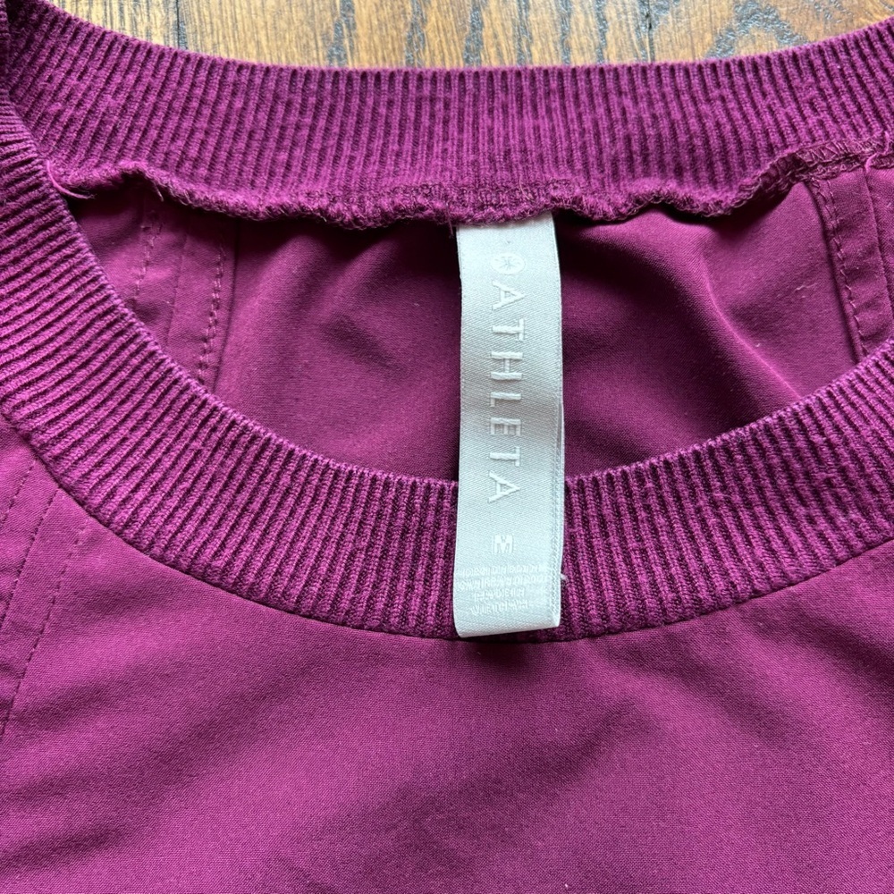 Athleta Sleeveless Tank Top Purple High Neck Athletic Top | Medium - Picture 2 of 5